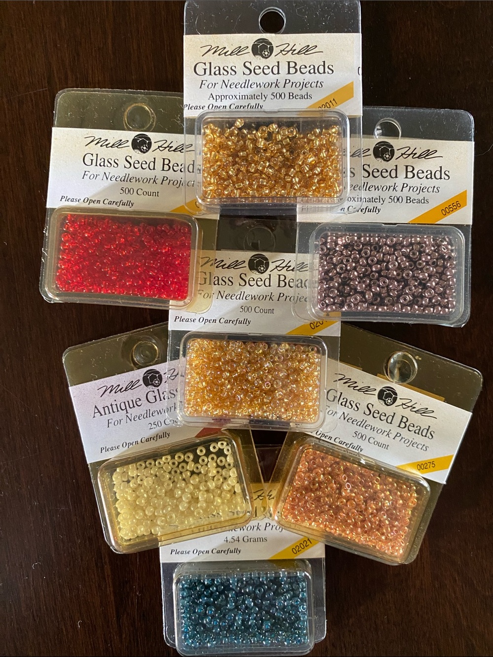 Mill Hill Glass Seed Beads - Bundle of 7 packs